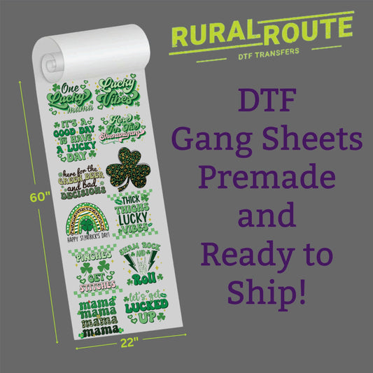DTF Gang sheet st paddy day 